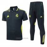 Polo Set del Real Madrid 2025-2026 Grey Dark