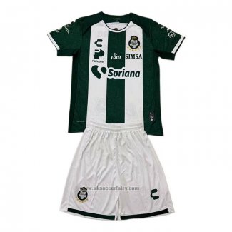 Santos Laguna Home Shirt Kids 2024-2025