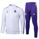 Sweatshirt Tracksuit Real Madrid 2025-2026 White Purple
