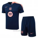 Tracksuit Barcelona Short Sleeve 2025-2026 Blue Pink - Shorts