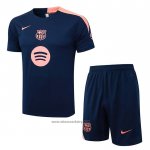 Tracksuit Barcelona Short Sleeve 2025-2026 Blue Pink - Shorts