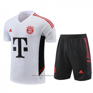 Tracksuit Bayern Munich Short Sleeve 2022-2023 White - Shorts