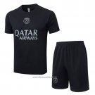 Tracksuit Paris Saint-Germain Jordan Short Sleeve 2025-2026 Black - Shorts