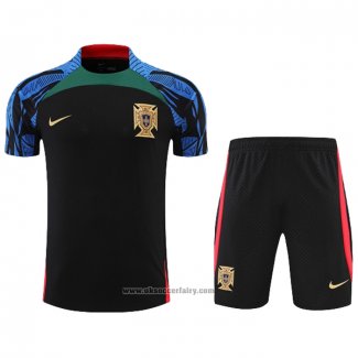Tracksuit Portugal Short Sleeve 2022-2023 Black - Shorts