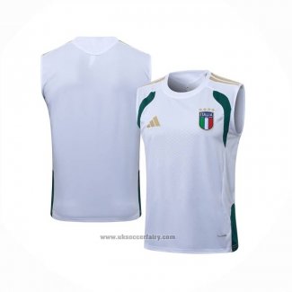 Training Shirt Italy Without Sleeves 2025-2026 White