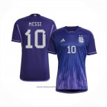 Argentina Player Messi Away Shirt 2022