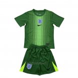 England Goalkeeper Shirt Kids 2025 Green