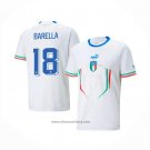Italy Player Barella Away Shirt 2022