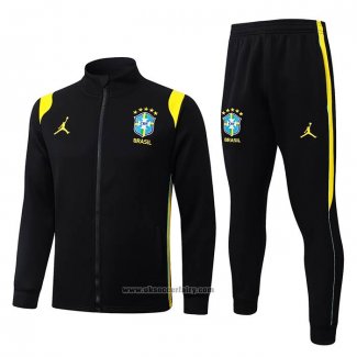 Jacket Tracksuit Brazil 2026-2027 Black Yellow
