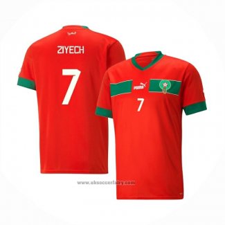 Morocco Player Ziyech Home Shirt 2022