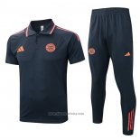 Polo Set del Bayern Munich 2025-2026 Grey Orange