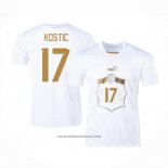 Serbia Player Kostic Away Shirt 2022