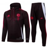 Sweatshirt Tracksuit Bayern Munich Kids 2024-2025 Dark Red