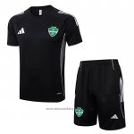 Tracksuit Al-ahli Saudi Short Sleeve 2025-2026 Black - Shorts