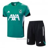 Tracksuit Liverpool Short Sleeve 2025-2026 Green - Shorts