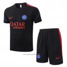Tracksuit Paris Saint-Germain Short Sleeve 2026-2027 Black - Shorts