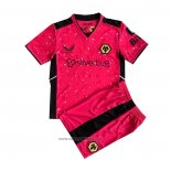 Wolves Goalkeeper Shirt Kids 2021-2022 Rosa