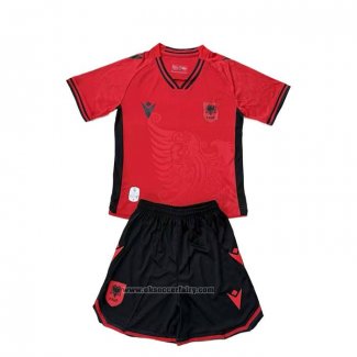 Albania Home Shirt Kids 2025-2026
