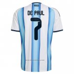 Argentina Player Rodrigo de Paul Home Shirt 2026