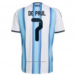 Argentina Player Rodrigo de Paul Home Shirt 2026