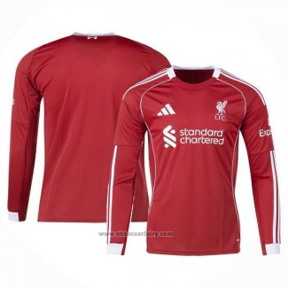 Liverpool Home Shirt Long Sleeve 2025-2026