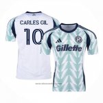 New England Revolution Player Carles Gil Away Shirt 2025