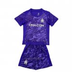 Olympique Marseille Goalkeeper Shirt Kids 2025-2026 Purple