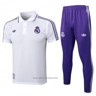 Polo Set Real Madrid 2025-2026 White Purple