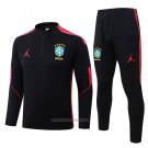 Sweatshirt Tracksuit Brazil 2026-2027 Black Red