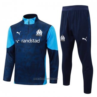 Sweatshirt Tracksuit Olympique Marseille Kids 2025-2026 Blue