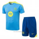 Tracksuit Barcelona Short Sleeve 2025-2026 Blue - Shorts