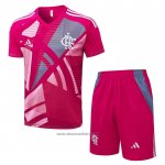 Tracksuit Flamengo Short Sleeve 2025-2026 Pink - Shorts