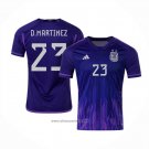 Argentina Player D.martinez Away Shirt 2022