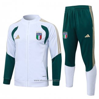 Jacket Tracksuit Italy Kids 2026-2027 White