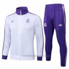 Jacket Tracksuit Real Madrid 2024-2025 White Purple