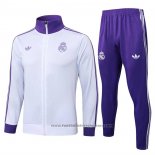 Jacket Tracksuit Real Madrid 2024-2025 White Purple