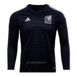 Mexico Goalkeeper Shirt Long Sleeve 2022 Black