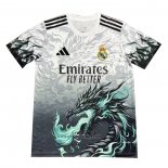 Real Madrid Dragon Shirt 2024-2025 White Grey