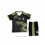 Real Madrid Dragon Shirt Kids 2025 Black