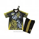 Real Madrid Dragon Shirt Kids 2025-2026 Black Yellow