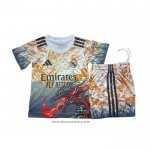 Real Madrid Dragon Shirt Kids 2025-2026 Orange