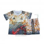 Real Madrid Dragon Shirt Kids 2025-2026 Orange