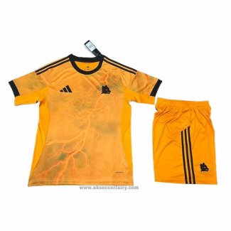 Roma Away Shirt Kids 2025-2026