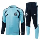 Sweatshirt Tracksuit Argentina Kids 2025-2026 Blue Black