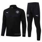Sweatshirt Tracksuit Manchester City Kids 2025-2026 Black