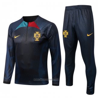 Sweatshirt Tracksuit Portugal 2022-2023 Black