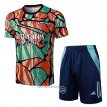 Tracksuit Arsenal Short Sleeve 2024-2025 Red Green - Shorts