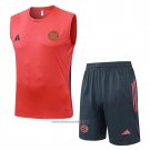 Tracksuit Bayern Munich Without Sleeves 2025-2026 Orange