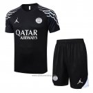 Tracksuit Paris Saint-Germain Short Sleeve 2025-2026 Black - Shorts