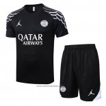 Tracksuit Paris Saint-Germain Short Sleeve 2025-2026 Black - Shorts